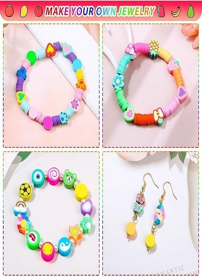 null - beads set, for bracelets, different shapes with pendant set, elastic threads for jewelry, bracelets, chains and pendants, gifts for girls and women, (25) colors, 3500 pieces of beads - Image 1