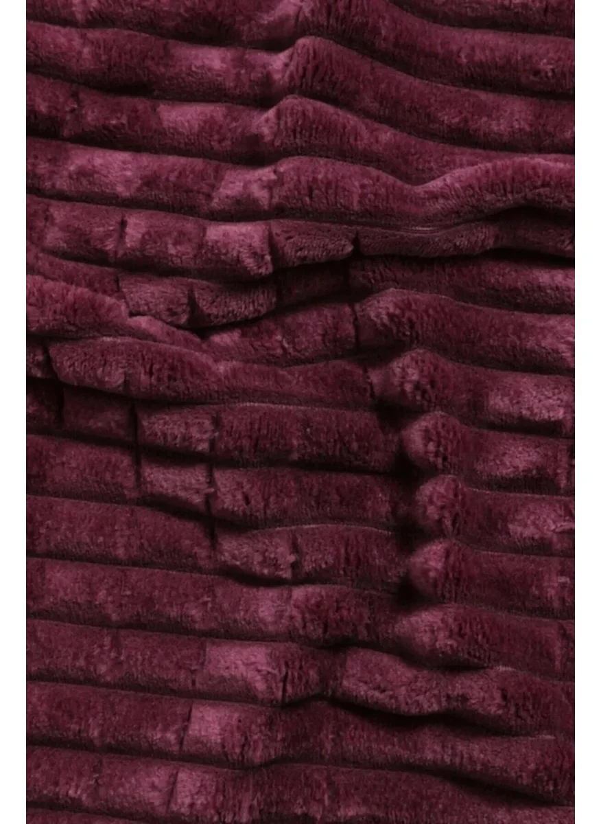 ميرينوس Modern Line 3 Piece Blanket Set - Plum
