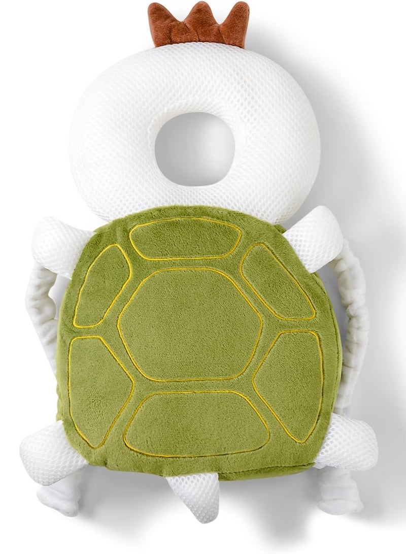 Baby Walker Head Protector Toddler Adjustable Baby Head Protection Backpack Wear Safety Pad (Turtle)  - Image 1
