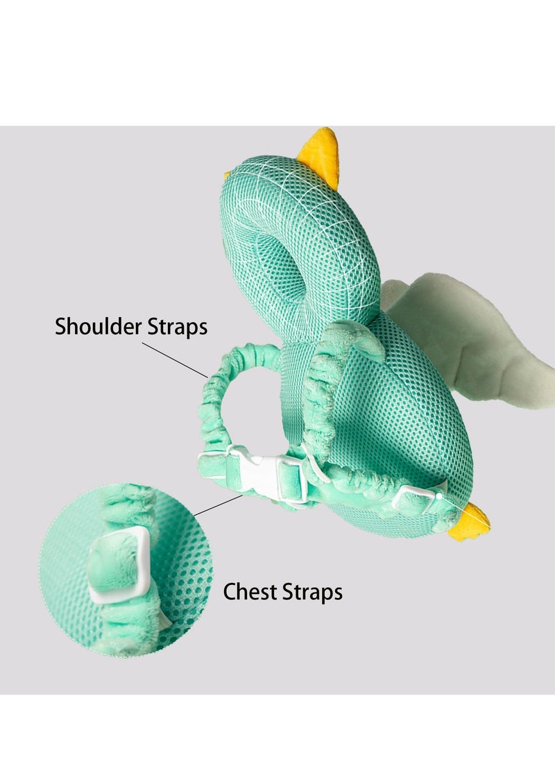 Baby Walker Head Protector Toddler Adjustable Baby Head Protection Backpack Wear Safety Pad (Turtle)  - Image 3