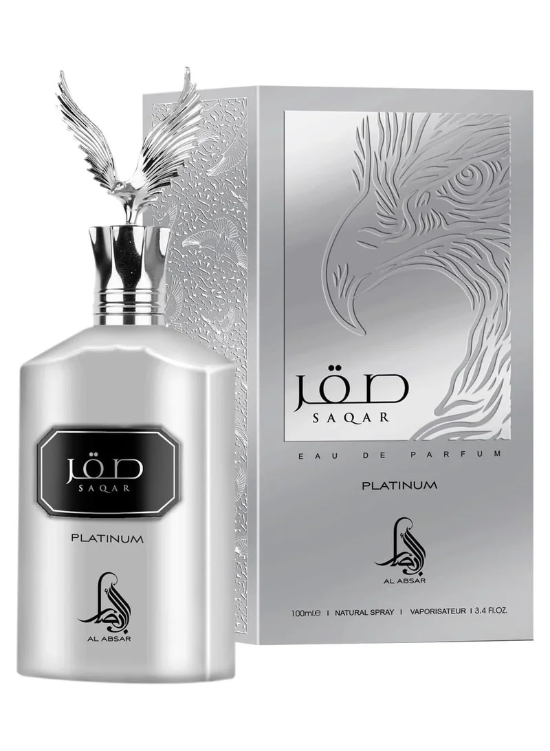 Al Absar Al Absar Saqar Platinum 100ML - EDP - Luxurious Long-Lasting Oriental Fragrance for Men