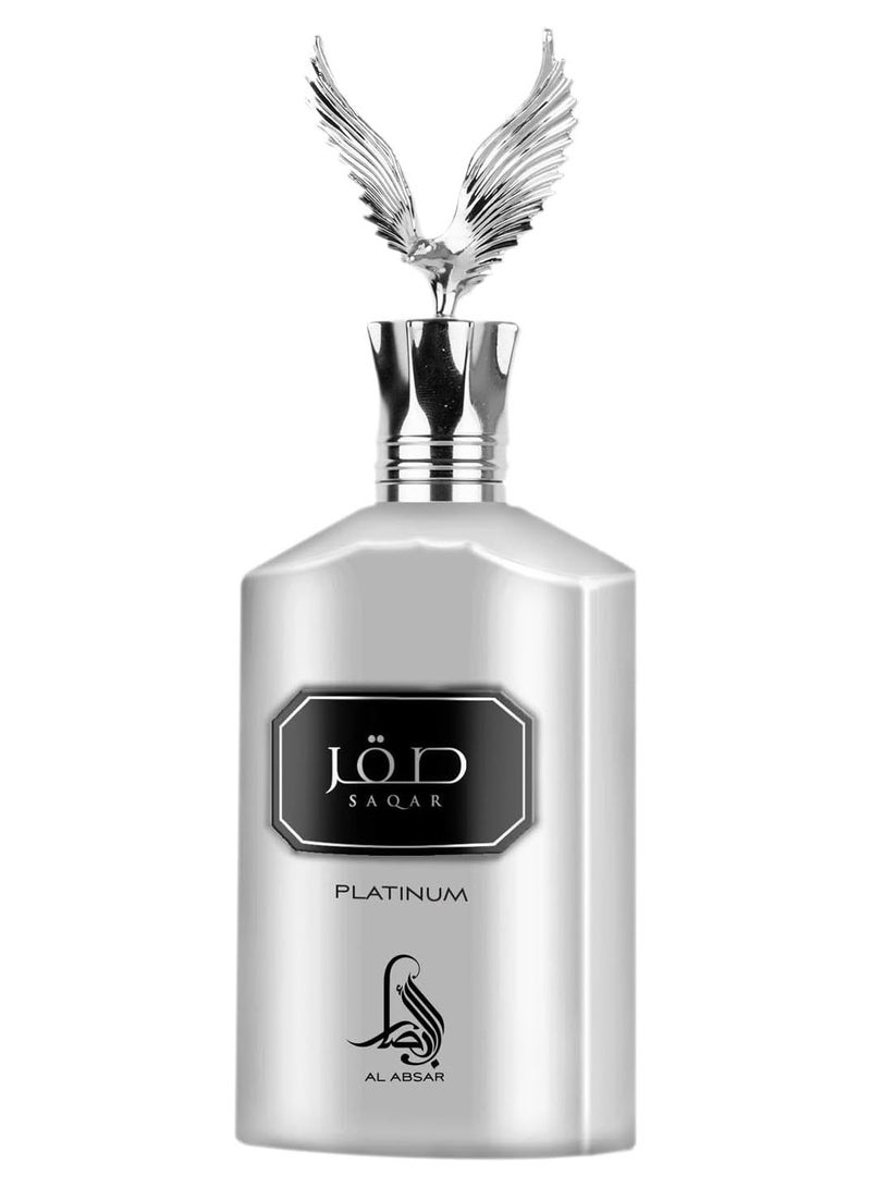 Al Absar Saqar Platinum 100ML - EDP - Luxurious Long-Lasting Oriental Fragrance for Men - Image 2