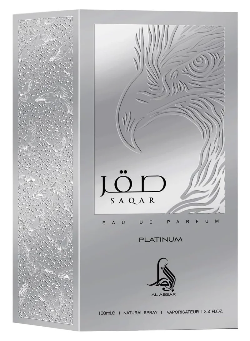 Al Absar Al Absar Saqar Platinum 100ML - EDP - Luxurious Long-Lasting Oriental Fragrance for Men