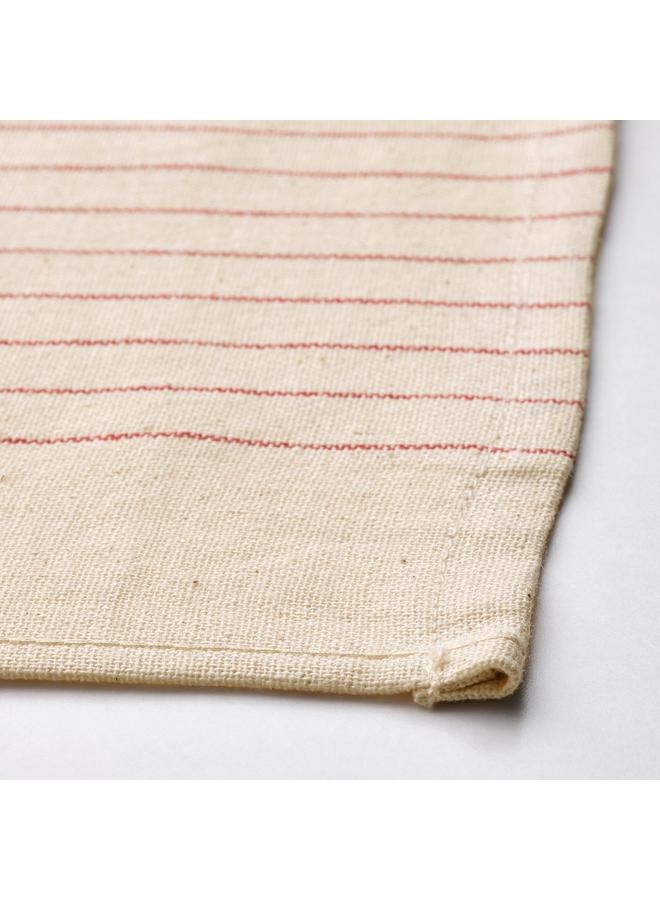 erorex Napkin, stripe pattern red/natural, 30x30 cm - Image 3