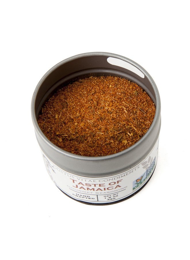 GUSTUS VITAE Taste of Jamaica Jerk Seasoning & Spice Blend - Authentic Artisanal Gourmet Blend - Non GMO - Crafted In Small Batches - All Natural - Magnetic Tin - Hand Packed - 1.5 Ounce - Image 2