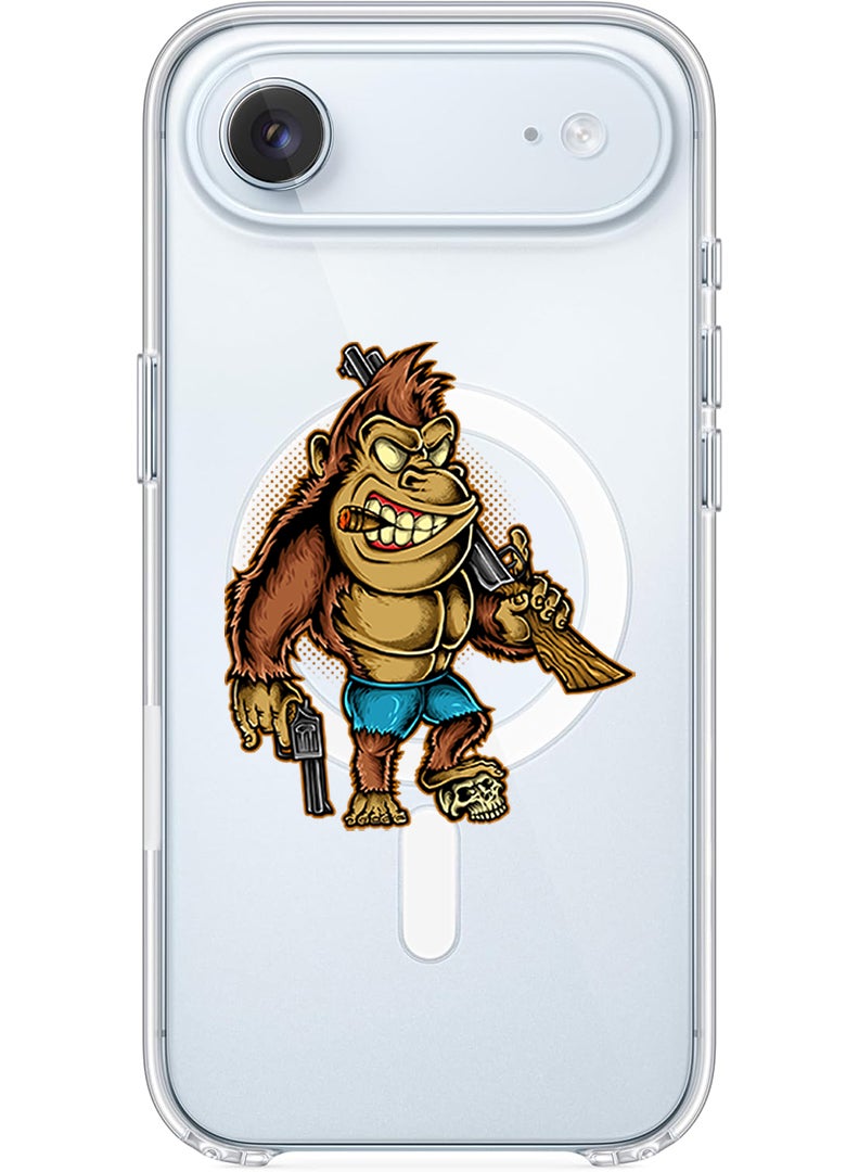 Theodor Magnetic Case for Apple iPhone 17 Air Compatible with MagSafe Wireless Charging, Shockproof Phone Bumper Cover - Killer kong - Image 1