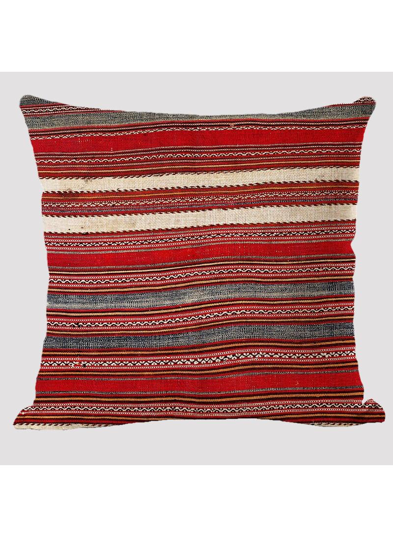 4 Pcs Bohemian Pillowcases Ethnic Linen Pillowcases Multicolor 45x45cm Without Pillow Core  - Image 2