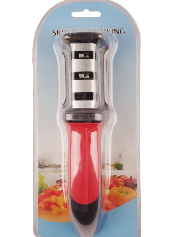 مبراة سكاكين بثلاث فتحات وألوان متعددة - Image 1