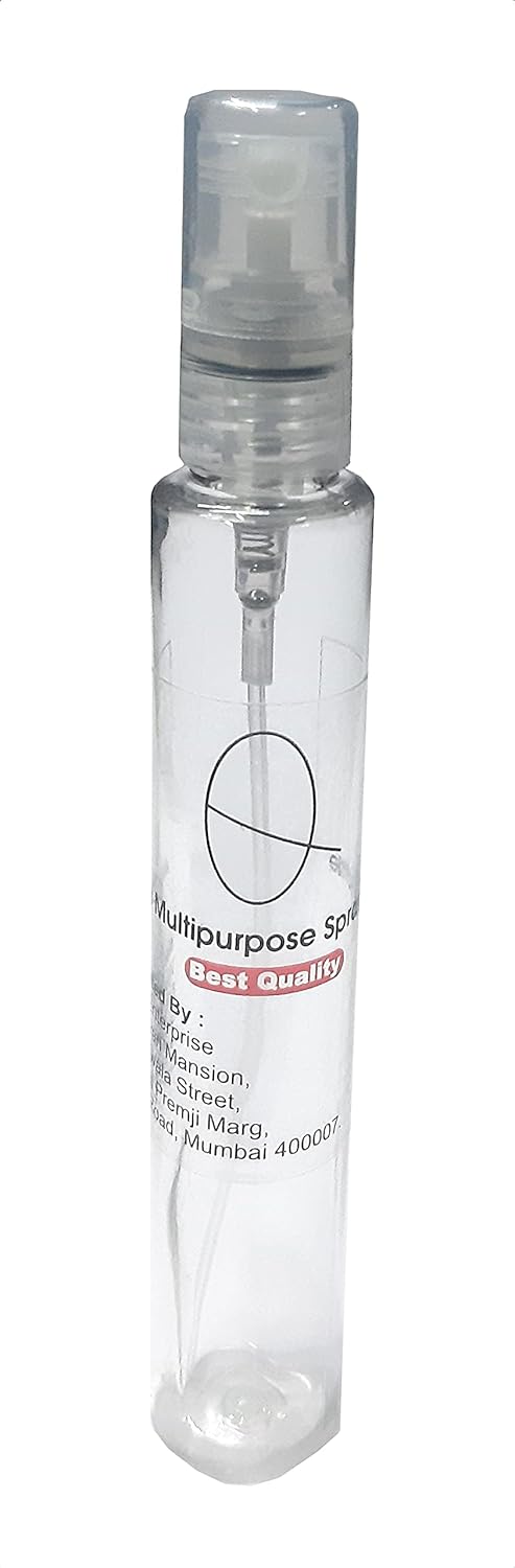 Aura 30 ML Tube Shape Pocket Spray Bottle Mist Spray Bottle Clear Transparent Spray Bottle Gulabari Resuable Refillable Empty Spray Bottle Set Of 2 - Image 2