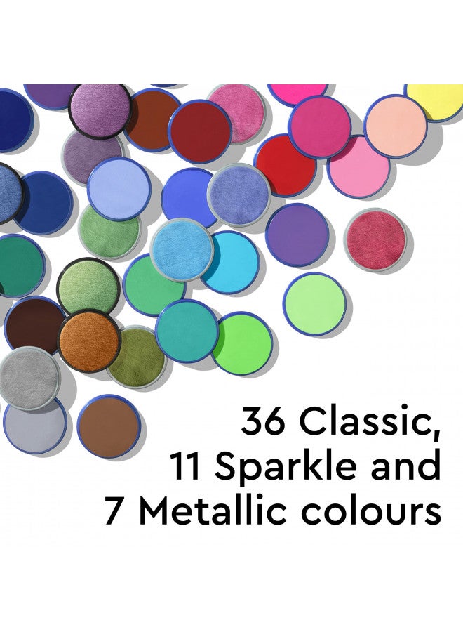 Snazaroo Classic Face and Body Paint, 18.8g (0.66-oz) Pot, Bright Green - Image 3