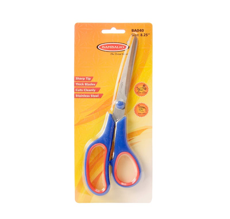 Bambalio BA040 8.25" Soft Comfort Grip Multipurpose Scissors Pack Of (3) - Image 4