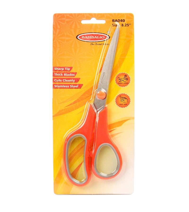 Bambalio BA040 8.25" Soft Comfort Grip Multipurpose Scissors Pack Of (3) - Image 3
