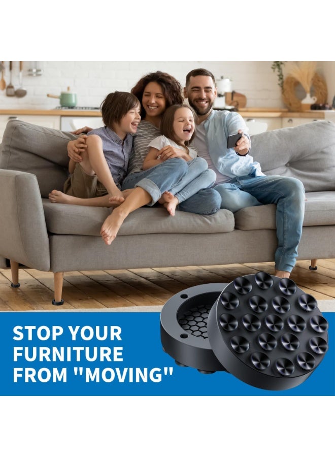 Anti Vibration Pads for Washing Machine, Washing Machine Vibration Pads Pedestals, Anti Vibration Washing Machine Support 4PCS, Prevent Your Washer and Dryer Set From Walking and Reduce Noise - Image 3