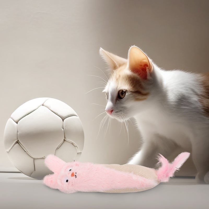 Catnip Toy for Cats with Crinkle Paper Cat Interactive Toy Plush Cat Chewing Toy - Image 2