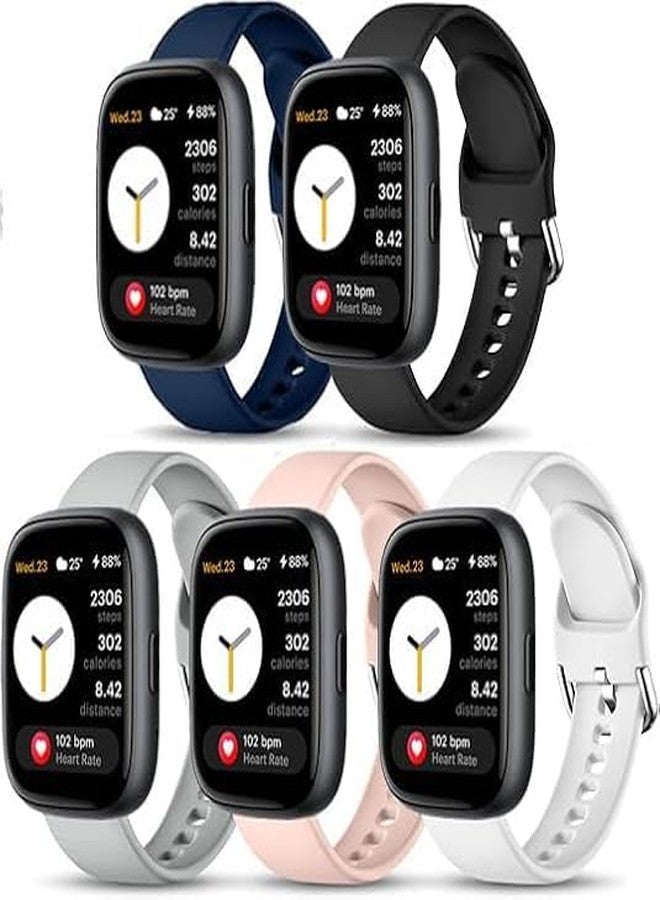 Xininyia IDW25 Smart Watch Bands,22mm Compatible for SENBONO IDW25 / BOOOMIC IDW25 / Mikego IDW25 / KALINCO IDW25 Soft Silicone Adjustable Straps Quick Release Replacement Wristbands - Image 1