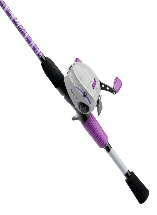 Shakespeare Jellyfish Spincast Reel and Fishing Rod Combo,Purple - Image 2