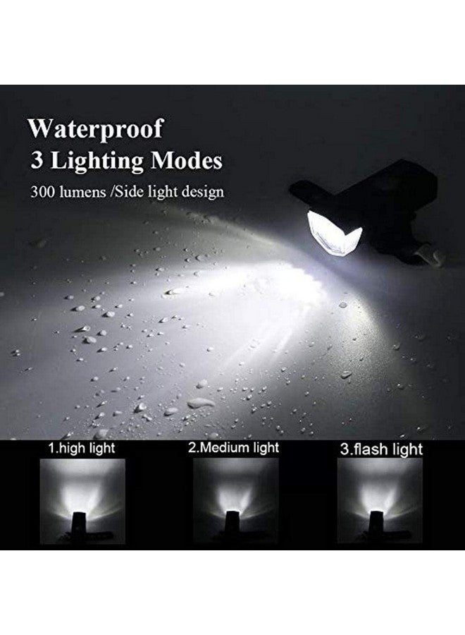 Lista 300LM Rechargeable USB LED Bicycle Bike Flashlight LAMP MTB Front Bicycle Cycling Light Headlight HEADLAMP Bike Bycicle LIGHTBIKE Headlights Colour May Wary as per Stock - Image 3