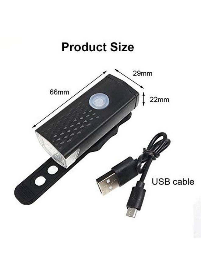 Lista 300LM Rechargeable USB LED Bicycle Bike Flashlight LAMP MTB Front Bicycle Cycling Light Headlight HEADLAMP Bike Bycicle LIGHTBIKE Headlights Colour May Wary as per Stock - Image 5