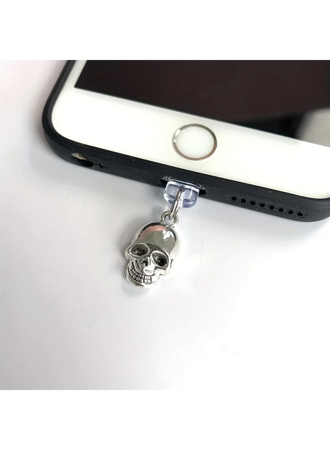 1pc Alloy Skull Phone Dust Plug For Type C Charging Interface Decorative Protector Pendant Ideal Gift Friend Halloween - Image 5