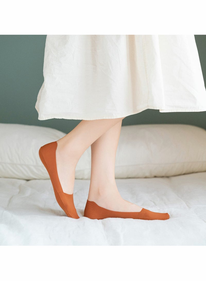 Suntown Women Thin Socks Ice silk skin tone No Show Liner Socks Low Cut Cotton Nylon Boat Invisible Hidden Socks - Image 4