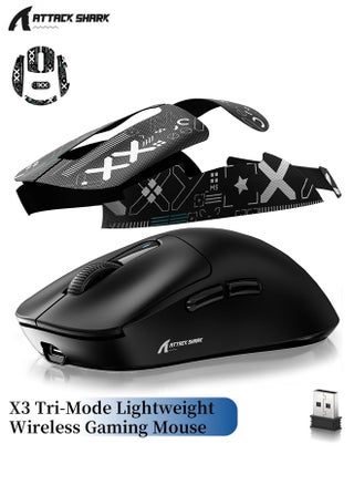 X3 Wireless Gaming Mouse, 49g Lightweight Triple Mode Ergonomic Computer Mouse, PAW3395 26K DPI Sensor, 200h Battery Life, Griptape Programmable Buttons for PC/Laptop/Mac/Win - pzsku/Z807661930B0DEF25359EZ/45/1750748707/fff40aef-a3ad-4c37-89f0-077ba2759fe5