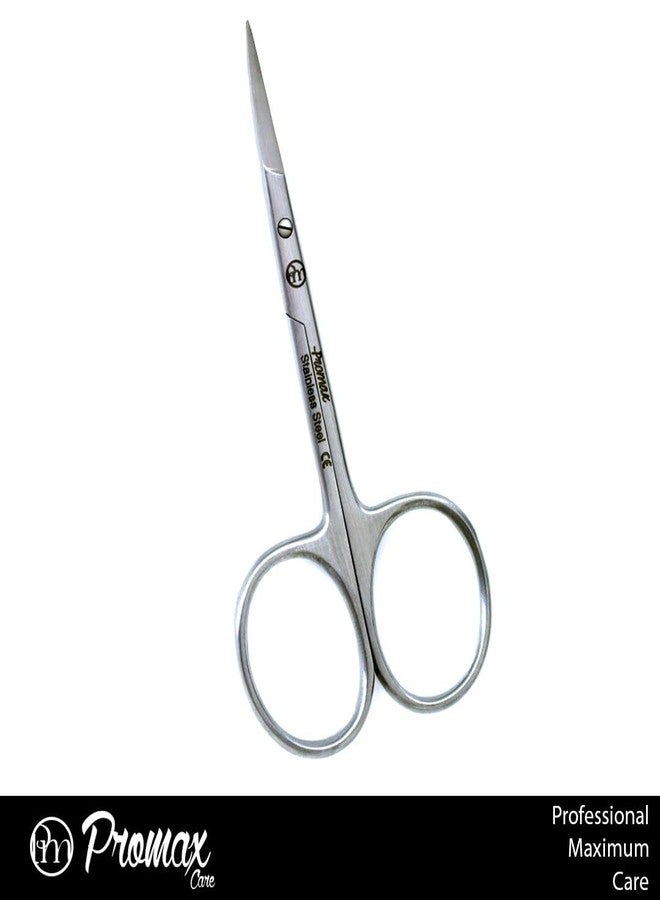 ProMax Professional Quality Cuticle Scissors Curved Satin Finish-Made of High Grade Surgical Stainless Steel .CE Mark-20-10011-12 - Image 3