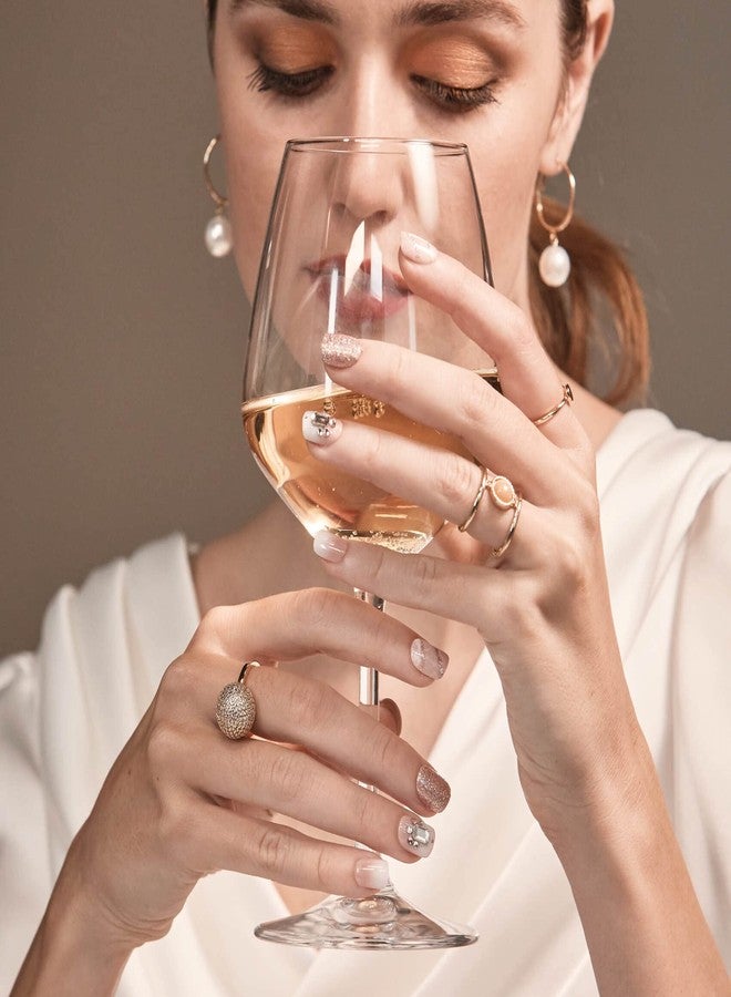 KISS imPRESS Couture Collection Press-On Manicure, Woo, with Jewelled Accents, Includes 30 Fake Nails, Prep Pad, Mini File, and Cuticle Stick - Image 2