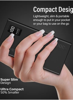 Generic Promate iPhone 15 Portable Charger, High-Capacity 20000Mah Slim Power Bank, Dual USB Ports, 10W Type-C Input/Output Port, Smart LED Display, Safe Adaptive Charging for Smartphones, Bolt-20Pro-Black  - Image 5