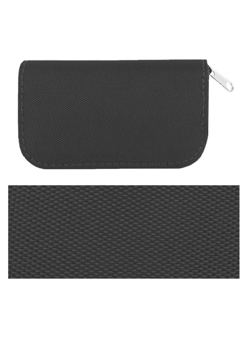 NANAO حافظة بطاقة الذاكرة - تتسع حتى 22 بطاقة SD، SDHC، Micro SD، Mini SD و 4 بطاقات CF - حاملة بـ 22 فتحة - للتخزين والسفر (أسود) - Image 2