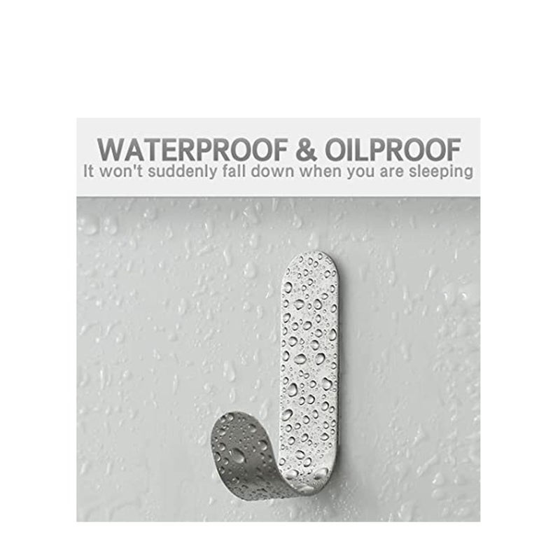 Zikra Adhesive Hooks Wall Hooks 16 Pack Heavy Duty Stainless Steel Wall Hooks Adhesive for Hanging Jackets Kitchenware Bathrobes Bath Towels Coat Bag Party Light Strip - Image 5