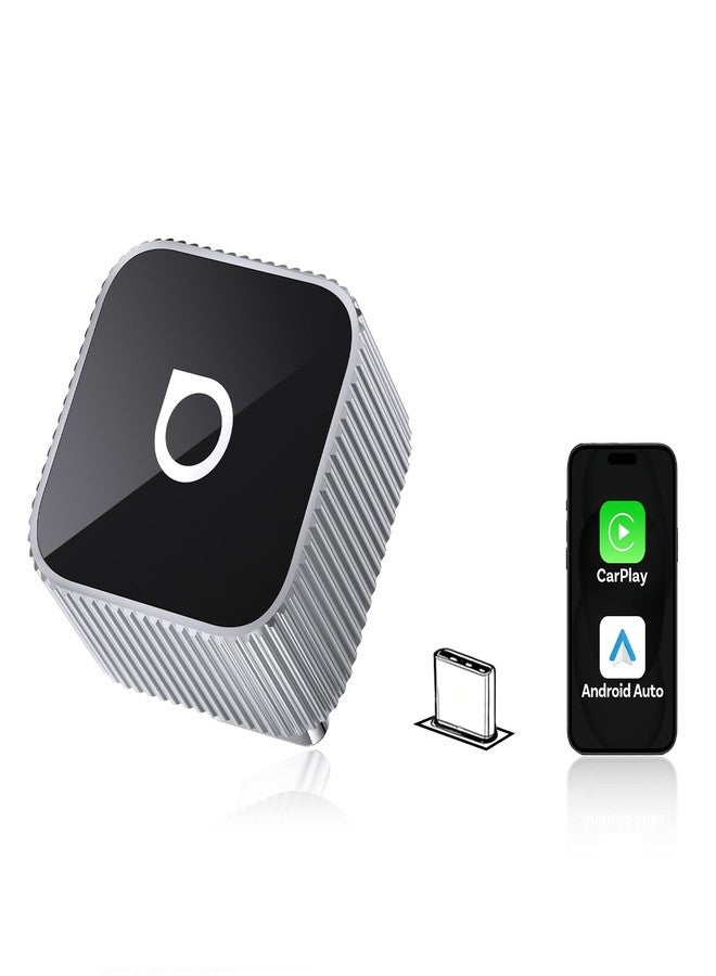 أوتوكاست جهاز OTTOCAST Mini 3.0 2026 المُطوّر، محول لاسلكي 2 في 1 لـ CarPlay و Android Auto، دونجل سهل التوصيل والتشغيل، إعادة اتصال تلقائي سريع، شبكة WLAN ثنائية النطاق 5 جيجاهرتز، للسيارات المزودة بنظام CarPlay/Android Auto سلكي (منفذ USB-C). - Image 1