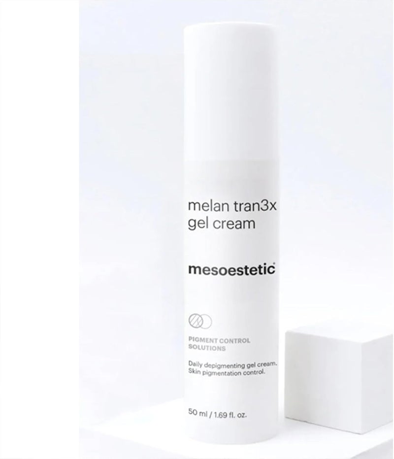 Mesoestetic melan tran3x daily depigmenting gel cream 50ml Transparent body - Image 2
