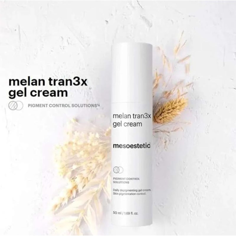 Mesoestetic melan tran3x daily depigmenting gel cream 50ml Transparent body - Image 5
