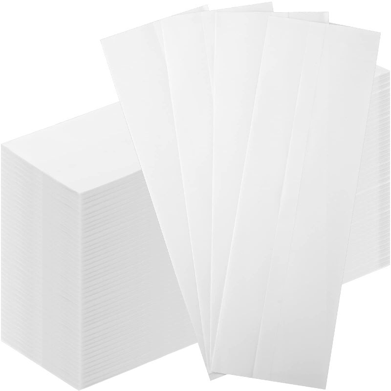 Zhehao 200 Pcs Kraft Paper Bags Kraft Churro Bags Grease Silverware Sleeves for Resistant Utensils Cutlery Cookies Bakery Candy Treats White