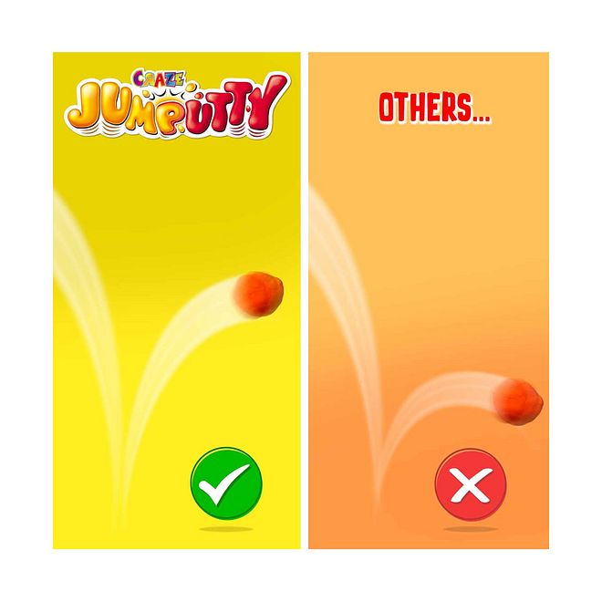 Craze Jumputty Can 15g - Assorted Colors, Glow in the Dark, High Bounce with Wobbly Eyes, Odorless, Non-Drying, 3+ Years - Image 5