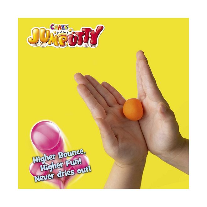 Craze Jumputty Can 15g - Assorted Colors, Glow in the Dark, High Bounce with Wobbly Eyes, Odorless, Non-Drying, 3+ Years - Image 3
