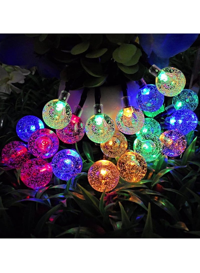 Cool Baby COOLBABY Outdoor Solar String Light Waterproof 200 LED Bulbs 8 Modes Crystal Ball Light 22M Solar Garden Light Suitable for Lawn Yard - Image 2