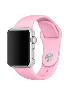 Zaboon Silicone Sport Band For Apple Watch 41mm 40mm 38mm Soft Replacement Strap Compatible With iWatch Series Ultra/8/7/SE/6/5/4/3/2/1 Pink 