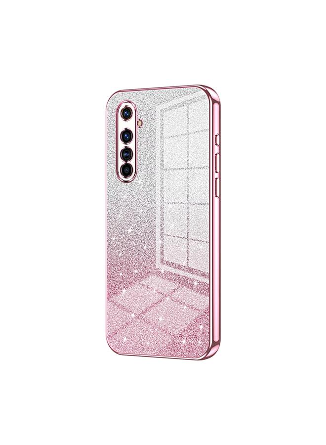 The Bros Case For Realme X50 Pro Gradient Glitter Powder Electroplated Phone Case