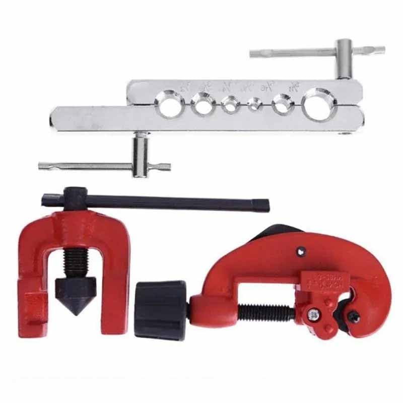 UPTODATETOOLS 3Pcs Copper Tube Expander Reamer Ditator Refrigerator Air Conditioning Repair Tools Flaring Kit Set - Image 5