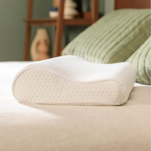 TEMPUR-Pedic, Standard TEMPUR-Neck Pillow, High Profile-2-Pack, White 2 Count - Image 1