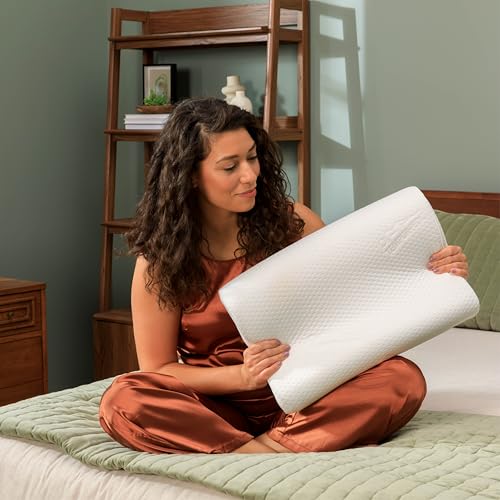 TEMPUR-Pedic, Standard TEMPUR-Neck Pillow, High Profile-2-Pack, White 2 Count - Image 4