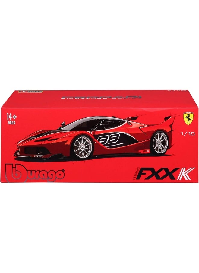 Bburago Bburago - Ferrari FXX K Signature Series 1/18 Die Cast Vehicle - Red - 18-16907  - Image 4