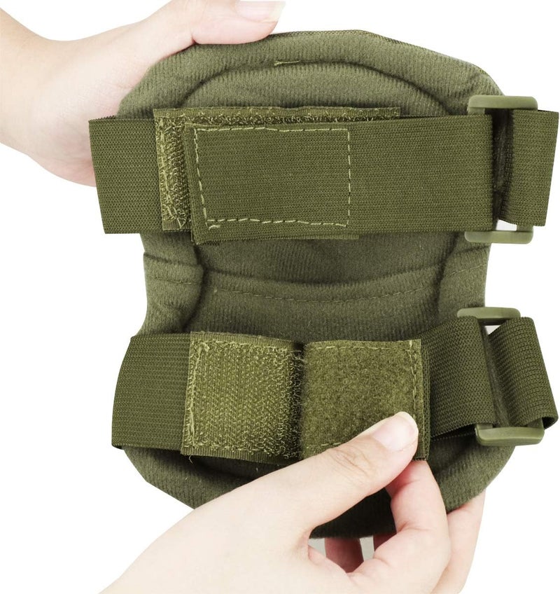Aoutacc Tactical Combat Knee & Elbow Protective Pads Set for Outdoor CS Paintball Game Cycling Safety Skateboarding Gear Skates Knee Protection Guard Pads - Image 5