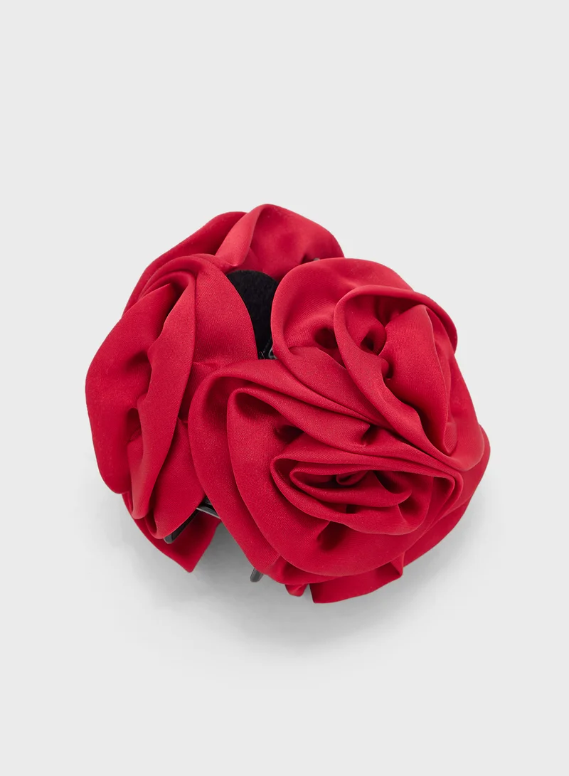 ايلا Floral Rose Claw Clip
