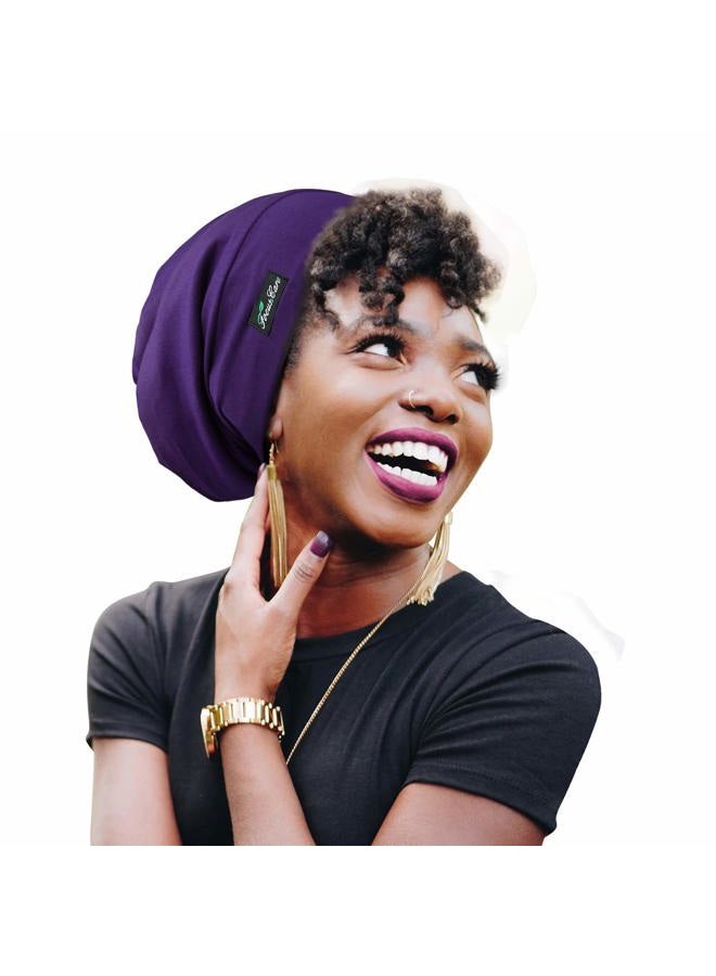 FocusCare Satin Beanie,Adjustable Satin Lined Night Sleeping Frizzy Hair - Image 1