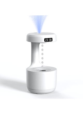 Elevea Only This Month with 15 YEARS WARRANTY AntiGravity Water Drop Humidifier LED Display 800ML Droplets Ultrasonic Quiet Cool Mist Maker Fogger Desktop Humidifiers for Office Bedroom - pzsku/Z807766E917E6A282F1BEZ/45/1746633230/fa0f398f-4841-4836-b962-9ec22aab1d5e