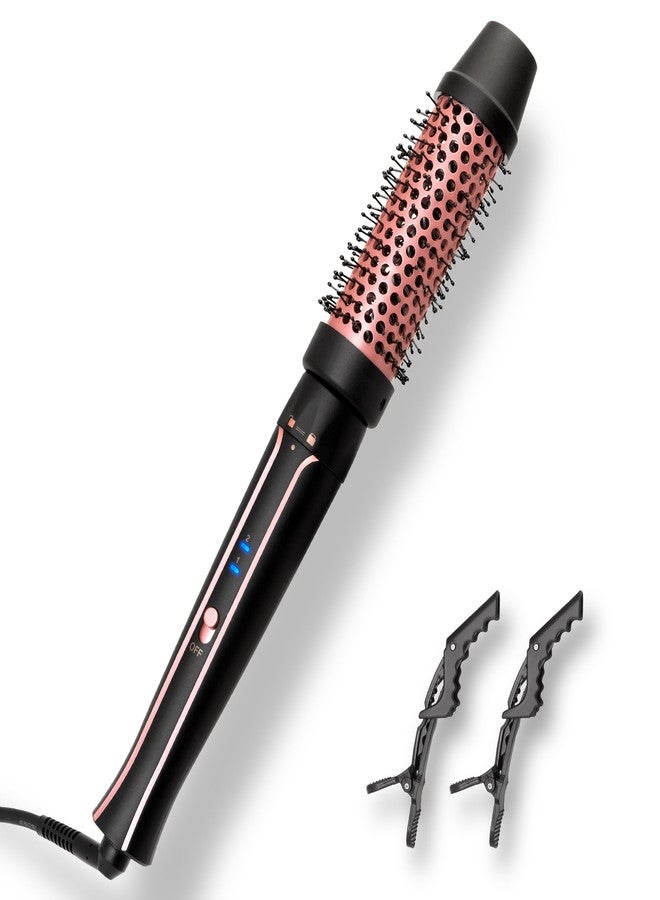 Asani 1.5" Heated Round Thermal Barrel Brush with Detachable Brush Head for Medium Curls, Loose Waves, and Volume - Travel-Friendly Dual Voltage (120-240V) - Straightening Brush for All Hair Types - Image 1