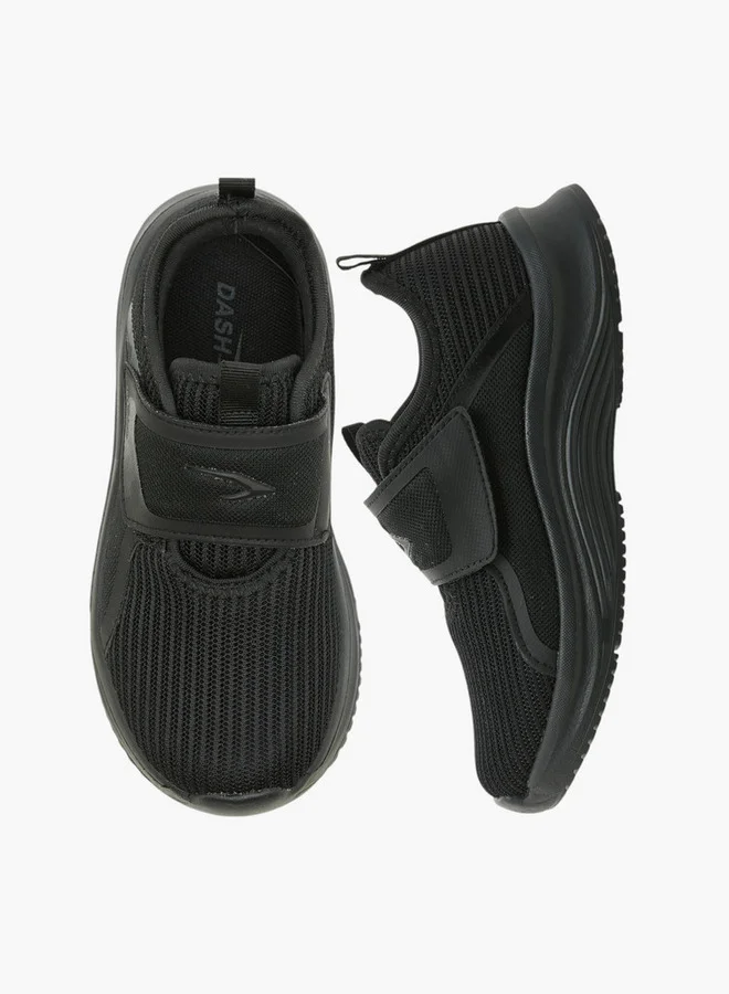 Dash Boys Logo Detail Sports Shoes with Hook and Loop Closure