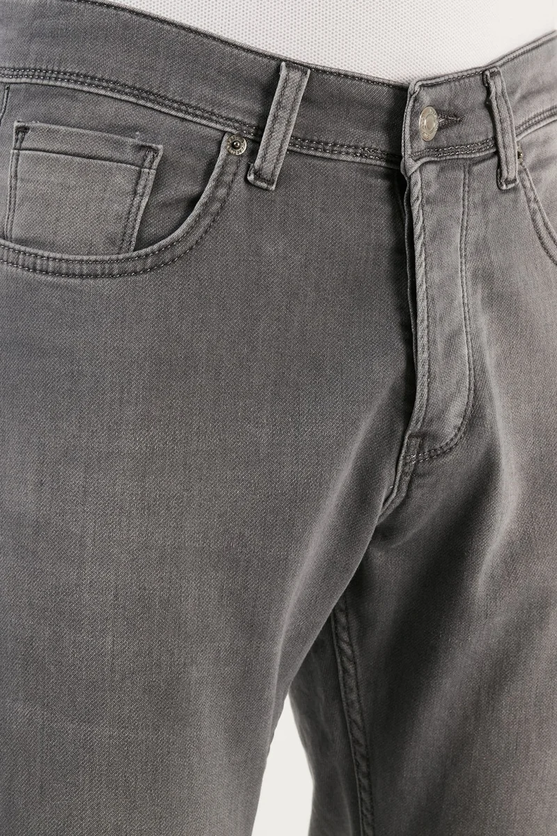 بوراتي Cotton Normal Waist Regular Fit Straight Leg Jeans Men's Denim Trousers 6440301
